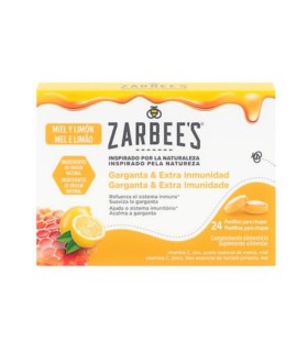 ZARBEE´S 24 PASTILLAS PARA CHUPAR MIEL Y LIMÓN