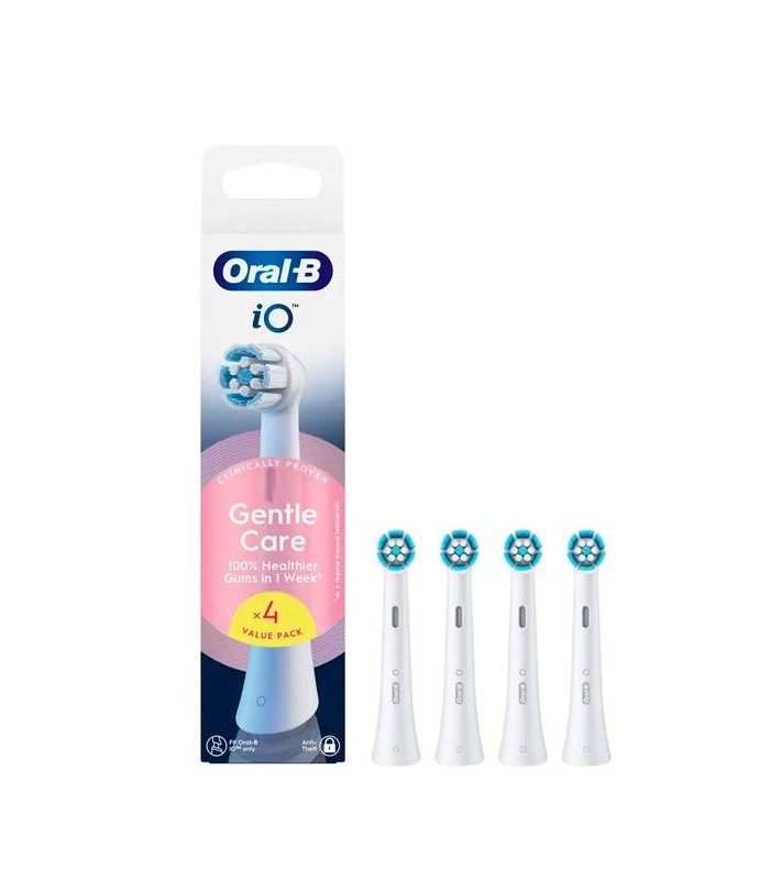 RECAMBIO CEPILLO ELÉCTRICO ORAL-B IO GENTLE CARE 4 UNIDADES