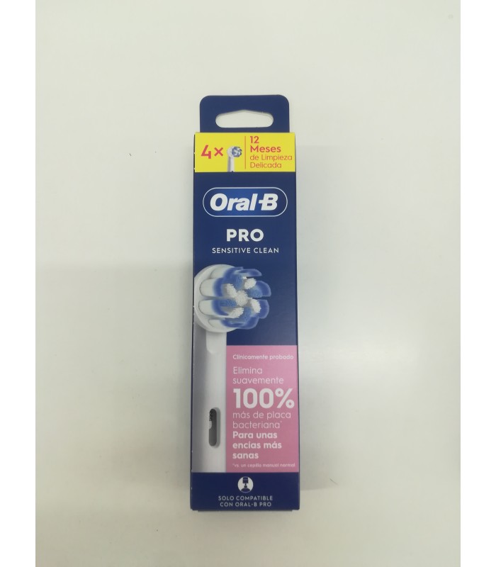 RECAMBIOS CEPILLO ORAL B ELECTRICO PRO SENSITIVE CLEAN 4 UNIDADES
