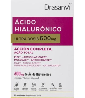 DRASANVI ÁCIDO HIALURONICO ULTRA DOSIS 600 MG 60 COMPRIMIDOS