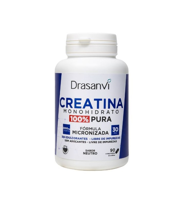 CREATINA MONOHIDRATO 100% PURA DRASANVI 90 COMPRIMIDOS