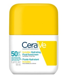 CERAVE FLUIDO PROTECTOR INVISIBLE HIDRATANTE 50 SPF PIEL NORMAL A SECA