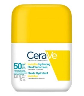 CERAVE FLUIDO PROTECTOR INVISIBLE HIDRATANTE 50 SPF PIEL NORMAL A SECA