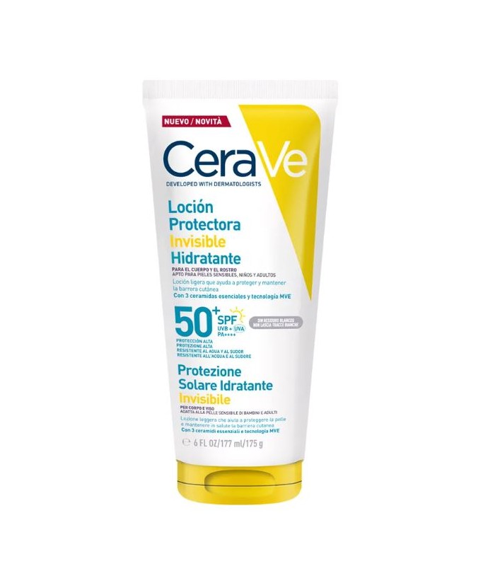 CERAVE LOCIÓN PROTECTORA SOLAR INVISIBLE 50 SPF 175G