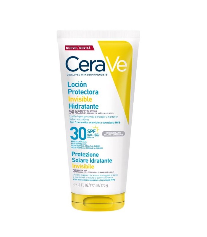 CERAVE LOCION PROTECTORA SOLAR INVISIBLE SPF 30 175G