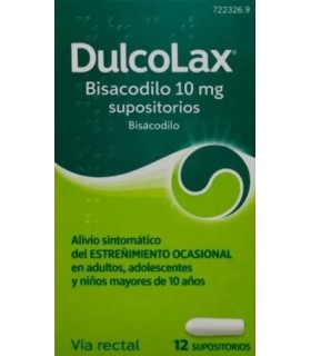DULCOLAX BISACODILO 10 MG 12 SUPOSITORIOS