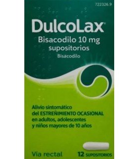 DULCOLAX BISACODILO 10 MG 12 SUPOSITORIOS