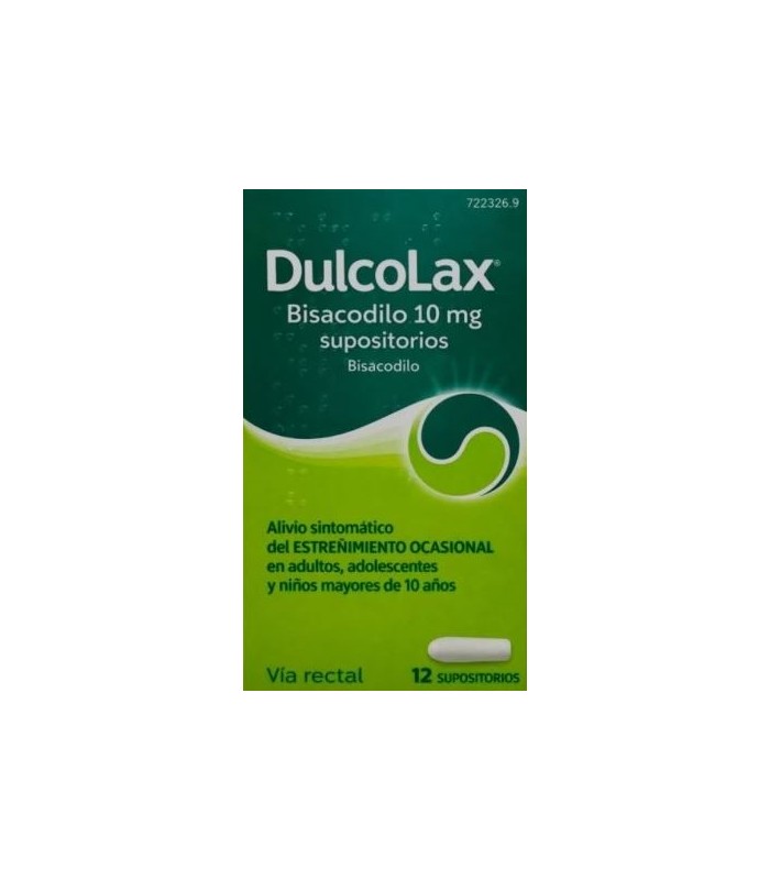 DULCOLAX BISACODILO 10 MG 12 SUPOSITORIOS