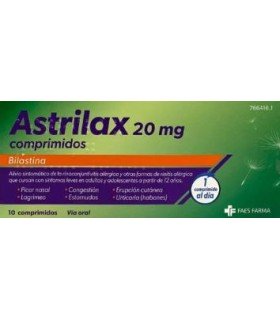 ASTRILAX 20 MG 10 COMPRIMIDOS