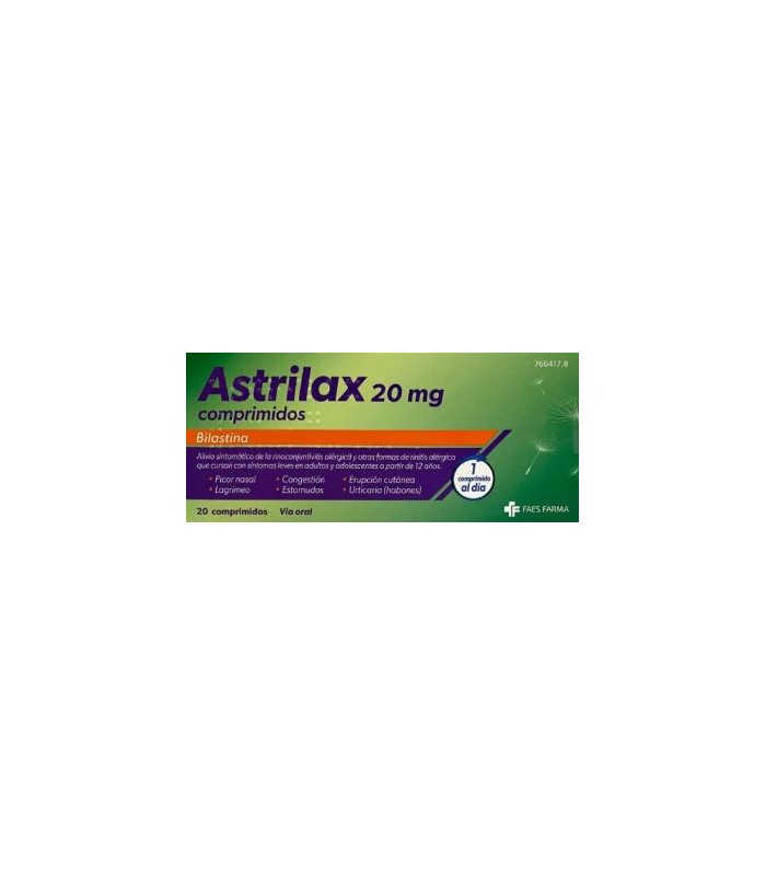 ASTRILAX 20 MG 20 COMPRIMIDOS