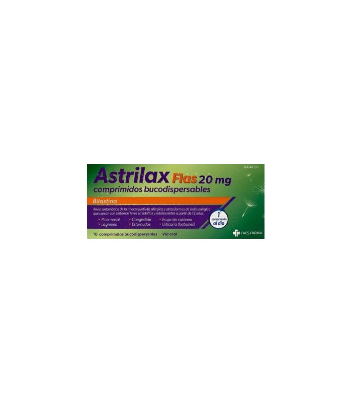 ASTRILAX FLAS 20 MG 10 COMPRIMIDOS
