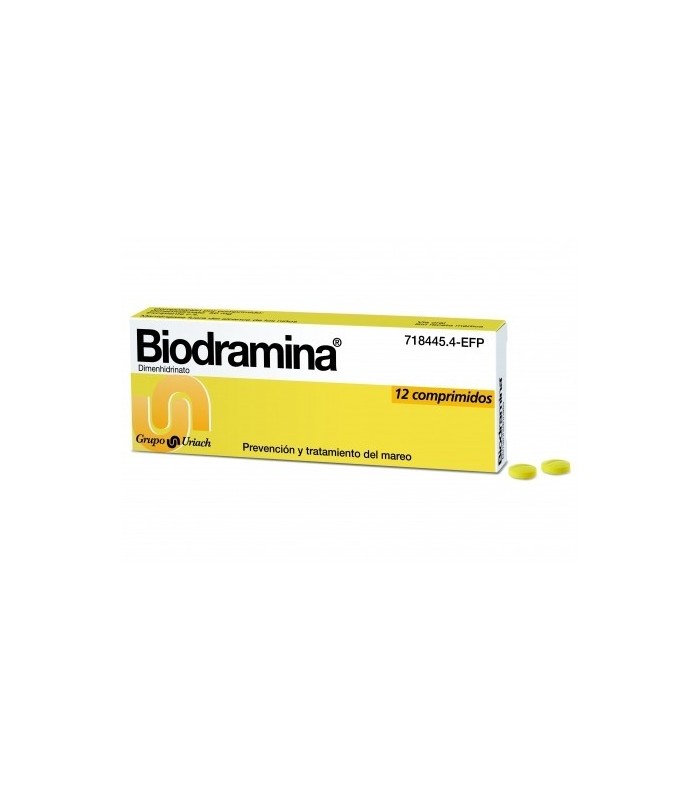 BIODRAMINA 50 MG 12 COMPRIMIDOS