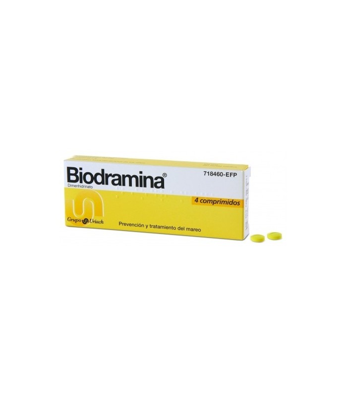 BIODRAMINA 50 MG 4 COMPRIMIDOS