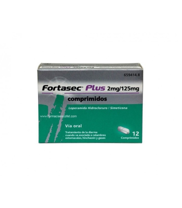 FORTASEC PLUS 2 MG/ 125 MG 12 COMPRIMIDOS