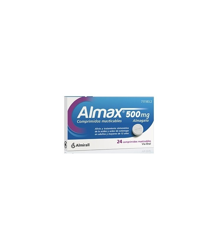 ALMAX 500 MG 24 COMPRIMIDOS MASTICABLES